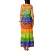 LGBT Gay Pride Happy Holigays Christmas Family Matching Tank Maxi Dress and Hawaiian Shirt Xmas Holiday Patterns - Wonder Print Shop
