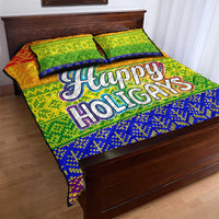 LGBT Gay Pride Happy Holigays Christmas Quilt Bed Set Xmas Holiday Patterns - Wonder Print Shop