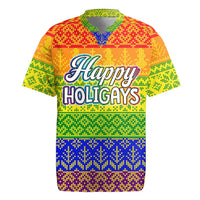 LGBT Gay Pride Happy Holigays Christmas Rugby Jersey Xmas Holiday Patterns - Wonder Print Shop
