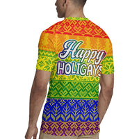 LGBT Gay Pride Happy Holigays Christmas Rugby Jersey Xmas Holiday Patterns - Wonder Print Shop