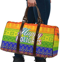 LGBT Gay Pride Happy Holigays Christmas Travel Bag Xmas Holiday Patterns - Wonder Print Shop