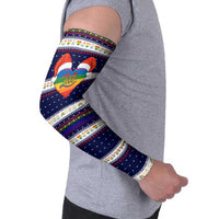 LGBT Heart Christmas Yall Christmas Arm Sleeves Xmas Holiday Patterns - Wonder Print Shop