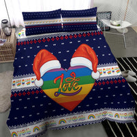 LGBT Heart Christmas Yall Christmas Bedding Set Xmas Holiday Patterns - Wonder Print Shop