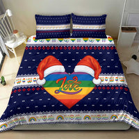 LGBT Heart Christmas Yall Christmas Bedding Set Xmas Holiday Patterns - Wonder Print Shop