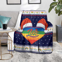 LGBT Heart Christmas Yall Christmas Blanket Xmas Holiday Patterns - Wonder Print Shop