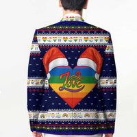 LGBT Heart Christmas Yall Christmas Blazer Xmas Holiday Patterns - Wonder Print Shop