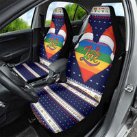 LGBT Heart Christmas Yall Christmas Car Seat Cover Xmas Holiday Patterns - Wonder Print Shop