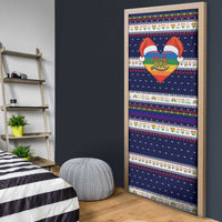 LGBT Heart Christmas Yall Christmas Door Cover Xmas Holiday Patterns - Wonder Print Shop