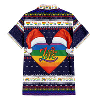 LGBT Heart Christmas Yall Christmas Family Matching Mermaid Dress and Hawaiian Shirt Xmas Holiday Patterns - Wonder Print Shop