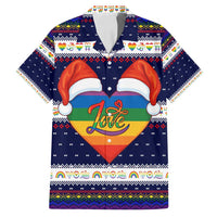 LGBT Heart Christmas Yall Christmas Family Matching Puletasi and Hawaiian Shirt Xmas Holiday Patterns - Wonder Print Shop