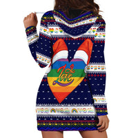 LGBT Heart Christmas Yall Christmas Hoodie Dress Xmas Holiday Patterns - Wonder Print Shop