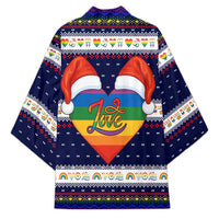 LGBT Heart Christmas Yall Christmas Kimono Xmas Holiday Patterns - Wonder Print Shop