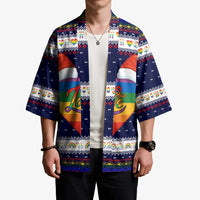 LGBT Heart Christmas Yall Christmas Kimono Xmas Holiday Patterns - Wonder Print Shop