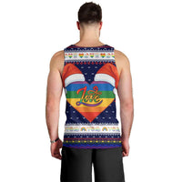 LGBT Heart Christmas Yall Christmas Men Tank Top Xmas Holiday Patterns - Wonder Print Shop