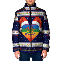 LGBT Heart Christmas Yall Christmas Padded Jacket Xmas Holiday Patterns - Wonder Print Shop