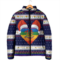 LGBT Heart Christmas Yall Christmas Padded Jacket Xmas Holiday Patterns - Wonder Print Shop