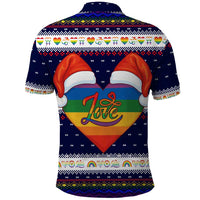 LGBT Heart Christmas Yall Christmas Polo Shirt Xmas Holiday Patterns - Wonder Print Shop