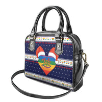 LGBT Heart Christmas Yall Christmas Shoulder Handbag Xmas Holiday Patterns - Wonder Print Shop