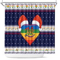 LGBT Heart Christmas Yall Christmas Shower Curtain Xmas Holiday Patterns - Wonder Print Shop