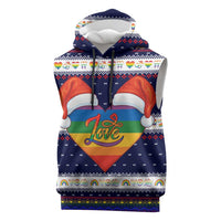 LGBT Heart Christmas Yall Christmas Sleeveless Hoodie Xmas Holiday Patterns - Wonder Print Shop