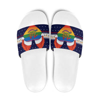 LGBT Heart Christmas Yall Christmas Slide Sandals Xmas Holiday Patterns - Wonder Print Shop