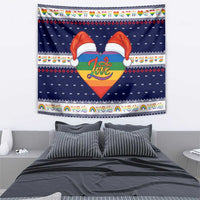 LGBT Heart Christmas Yall Christmas Tapestry Xmas Holiday Patterns - Wonder Print Shop
