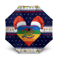 LGBT Heart Christmas Yall Christmas Umbrella Xmas Holiday Patterns - Wonder Print Shop