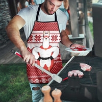 Llama Superhero Christmas Apron Xmas Holiday Patterns - Wonder Print Shop