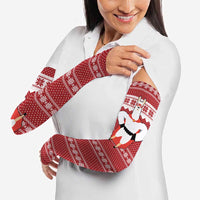Llama Superhero Christmas Arm Sleeves Xmas Holiday Patterns - Wonder Print Shop
