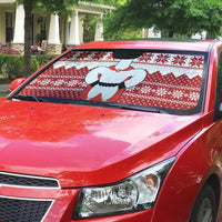 Llama Superhero Christmas Auto Sun Shade Xmas Holiday Patterns - Wonder Print Shop
