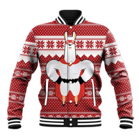 Llama Superhero Christmas Baseball Jacket Xmas Holiday Patterns - Wonder Print Shop