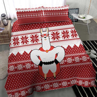 Llama Superhero Christmas Bedding Set Xmas Holiday Patterns - Wonder Print Shop