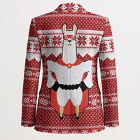 Llama Superhero Christmas Blazer Xmas Holiday Patterns - Wonder Print Shop