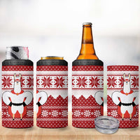 Llama Superhero Christmas 4 in 1 Can Cooler Tumbler Xmas Holiday Patterns - Wonder Print Shop