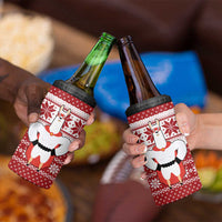 Llama Superhero Christmas 4 in 1 Can Cooler Tumbler Xmas Holiday Patterns - Wonder Print Shop