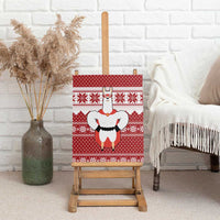 Llama Superhero Christmas Canvas Wall Art Xmas Holiday Patterns - Wonder Print Shop