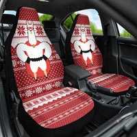 Llama Superhero Christmas Car Seat Cover Xmas Holiday Patterns - Wonder Print Shop