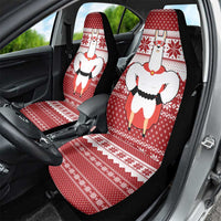 Llama Superhero Christmas Car Seat Cover Xmas Holiday Patterns - Wonder Print Shop