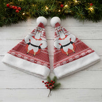 Llama Superhero Christmas Santa Hat Xmas Holiday Patterns - Wonder Print Shop