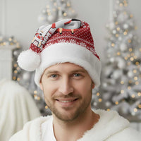 Llama Superhero Christmas Santa Hat Xmas Holiday Patterns - Wonder Print Shop