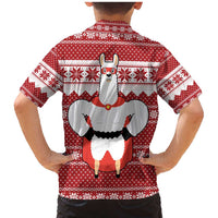 Llama Superhero Christmas Family Matching Mermaid Dress and Hawaiian Shirt Xmas Holiday Patterns - Wonder Print Shop