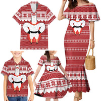 Llama Superhero Christmas Family Matching Mermaid Dress and Hawaiian Shirt Xmas Holiday Patterns - Wonder Print Shop