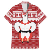 Llama Superhero Christmas Family Matching Mermaid Dress and Hawaiian Shirt Xmas Holiday Patterns - Wonder Print Shop