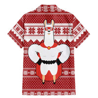 Llama Superhero Christmas Family Matching Mermaid Dress and Hawaiian Shirt Xmas Holiday Patterns - Wonder Print Shop