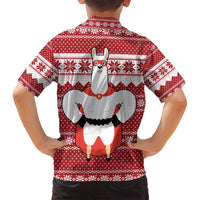 Llama Superhero Christmas Family Matching Puletasi and Hawaiian Shirt Xmas Holiday Patterns - Wonder Print Shop
