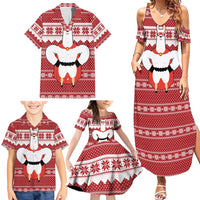 Llama Superhero Christmas Family Matching Summer Maxi Dress and Hawaiian Shirt Xmas Holiday Patterns - Wonder Print Shop