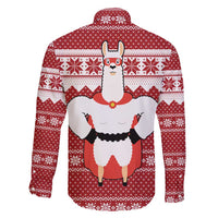 Llama Superhero Christmas Family Matching Tank Maxi Dress and Hawaiian Shirt Xmas Holiday Patterns - Wonder Print Shop