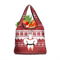 Llama Superhero Christmas Grocery Bag Xmas Holiday Patterns - Wonder Print Shop