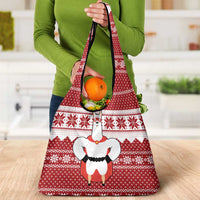 Llama Superhero Christmas Grocery Bag Xmas Holiday Patterns - Wonder Print Shop