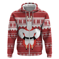 Llama Superhero Christmas Hoodie Xmas Holiday Patterns - Wonder Print Shop
